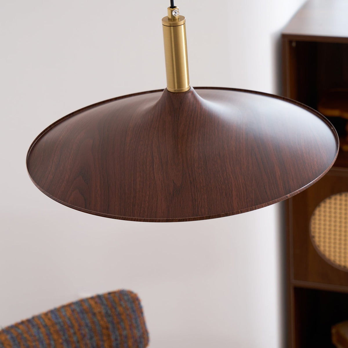 Crane Swing Arm Pendant Light – Modern LED Pendant Lamp with Brass Accents