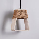 Naroa Pendant Light in Natural Stone and Jute Rope