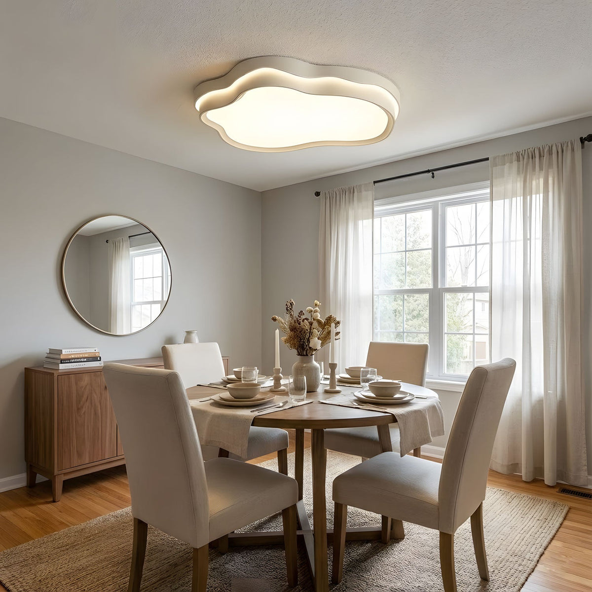 Nebora Cloud LED Flush Mount Ceiling Light for Modern Interiors