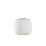 Bubble Silk Swing Arm Pendant Light – Adjustable Designer Ceiling Lamp