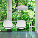 Bubble Silk Swing Arm Pendant Light – Adjustable Designer Ceiling Lamp