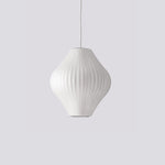 Bubble Silk Swing Arm Pendant Light – Adjustable Designer Ceiling Lamp