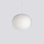 Bubble Silk Swing Arm Pendant Light – Adjustable Designer Ceiling Lamp