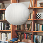 Bubble Silk Swing Arm Pendant Light – Adjustable Designer Ceiling Lamp