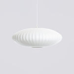 Bubble Silk Swing Arm Pendant Light – Adjustable Designer Ceiling Lamp
