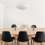Bubble Silk Swing Arm Pendant Light – Adjustable Designer Ceiling Lamp