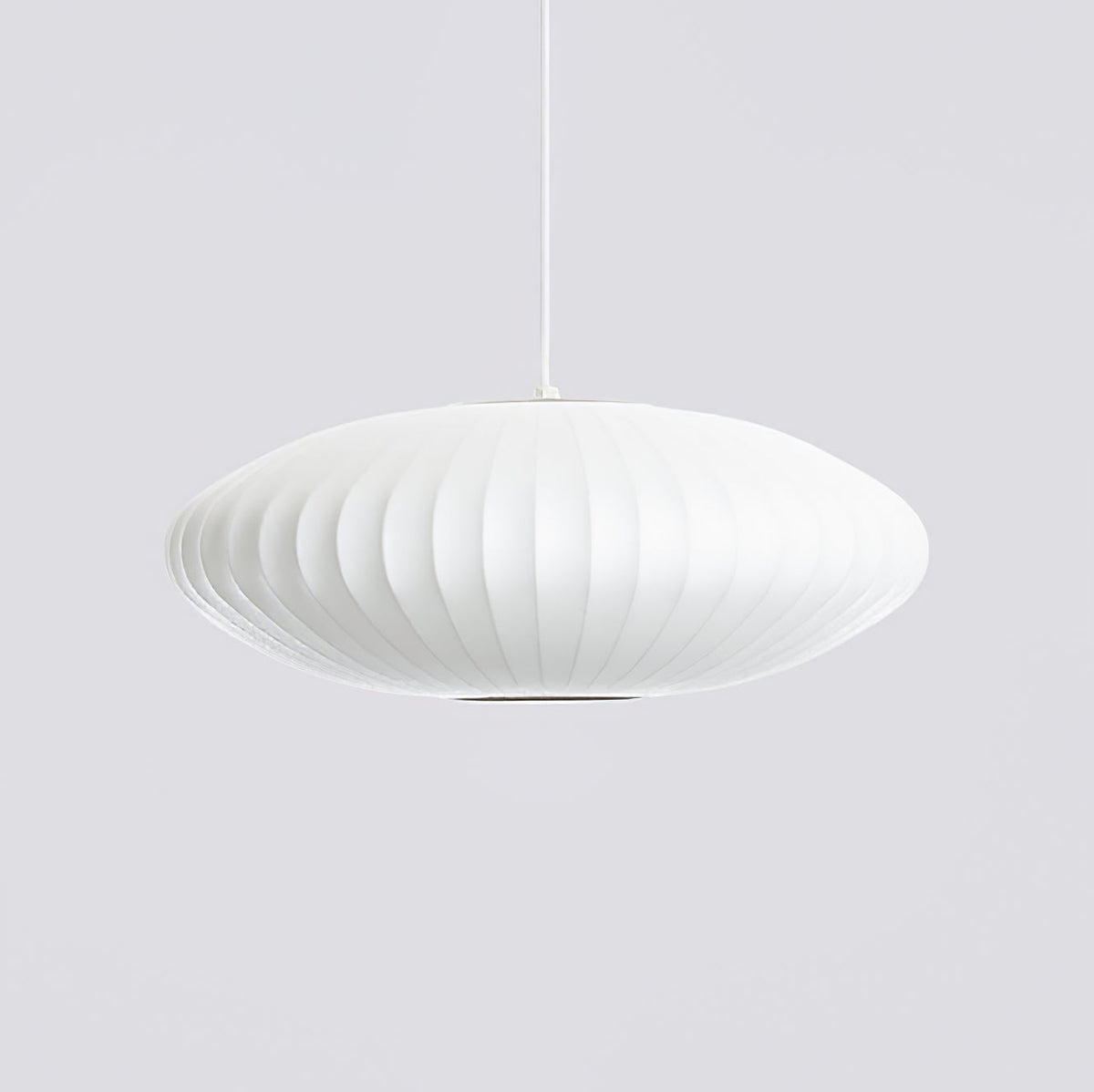 Bubble Silk Swing Arm Pendant Light – Adjustable Designer Ceiling Lamp