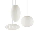 Bubble Silk Swing Arm Pendant Light – Adjustable Designer Ceiling Lamp