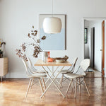 Bubble Silk Swing Arm Pendant Light – Adjustable Designer Ceiling Lamp