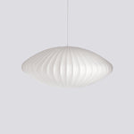 Bubble Silk Swing Arm Pendant Light – Adjustable Designer Ceiling Lamp