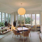 Bubble Silk Swing Arm Pendant Light – Adjustable Designer Ceiling Lamp