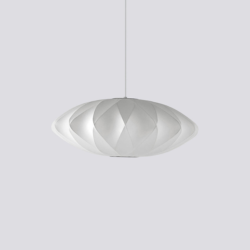 Bubble Silk Swing Arm Pendant Light – Adjustable Designer Ceiling Lamp