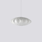 Bubble Silk Swing Arm Pendant Light – Adjustable Designer Ceiling Lamp