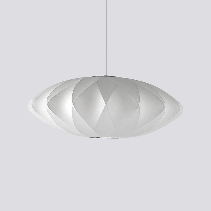 Bubble Silk Swing Arm Pendant Light – Adjustable Designer Ceiling Lamp