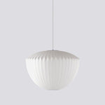 Bubble Silk Swing Arm Pendant Light – Adjustable Designer Ceiling Lamp