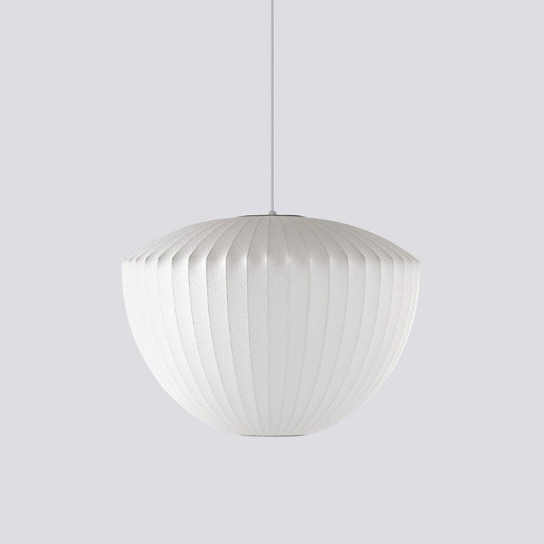 Bubble Silk Swing Arm Pendant Light – Adjustable Designer Ceiling Lamp
