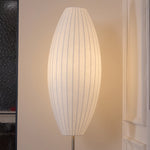 Lumina Spherical Floor Lamp – Handcrafted Silk Shade in Polished Chrome