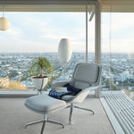 Lumina Spherical Floor Lamp – Handcrafted Silk Shade in Polished Chrome