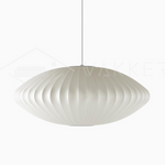 Bubble Silk Swing Arm Pendant Light – Adjustable Designer Ceiling Lamp