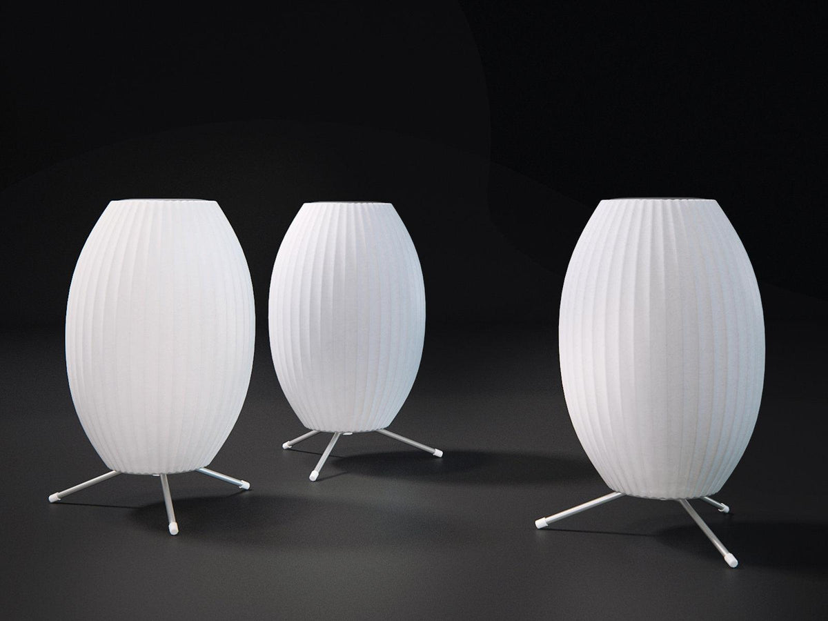 Tripod Bubble Table Lamp – Mid-Century Modern Sculptural Lighting