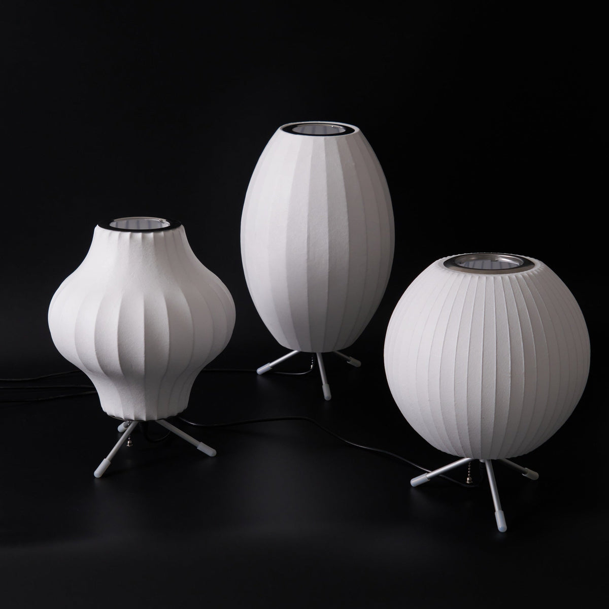 Tripod Bubble Table Lamp – Mid-Century Modern Sculptural Lighting