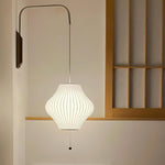 Organic Bubble Wall Sconce in Chrome and Walnut with Opal Glass Shade