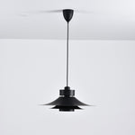 Nero Eclipse Modern Pendant Light – Matte Black Designer Ceiling Lamp