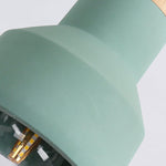 Nessa Wood Pendant Light – Sculptural Cement & Wood Island Pendant for Modern Interiors