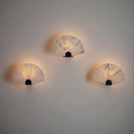 Nevora Alabaster Wall Sconce – Modern Minimalist Fan-Shaped Wall Light