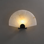 Nevora Alabaster Wall Sconce – Modern Minimalist Fan-Shaped Wall Light