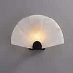 Nevora Alabaster Wall Sconce – Modern Minimalist Fan-Shaped Wall Light