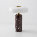 Lunara Marble Table Lamp with Opaline Glass Shade