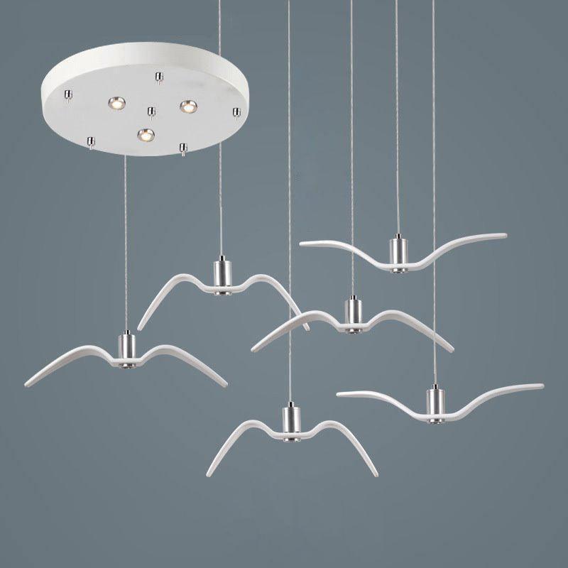 Aviara LED Pendant Light – Modern Aluminum Bird-Inspired Ceiling Lamp