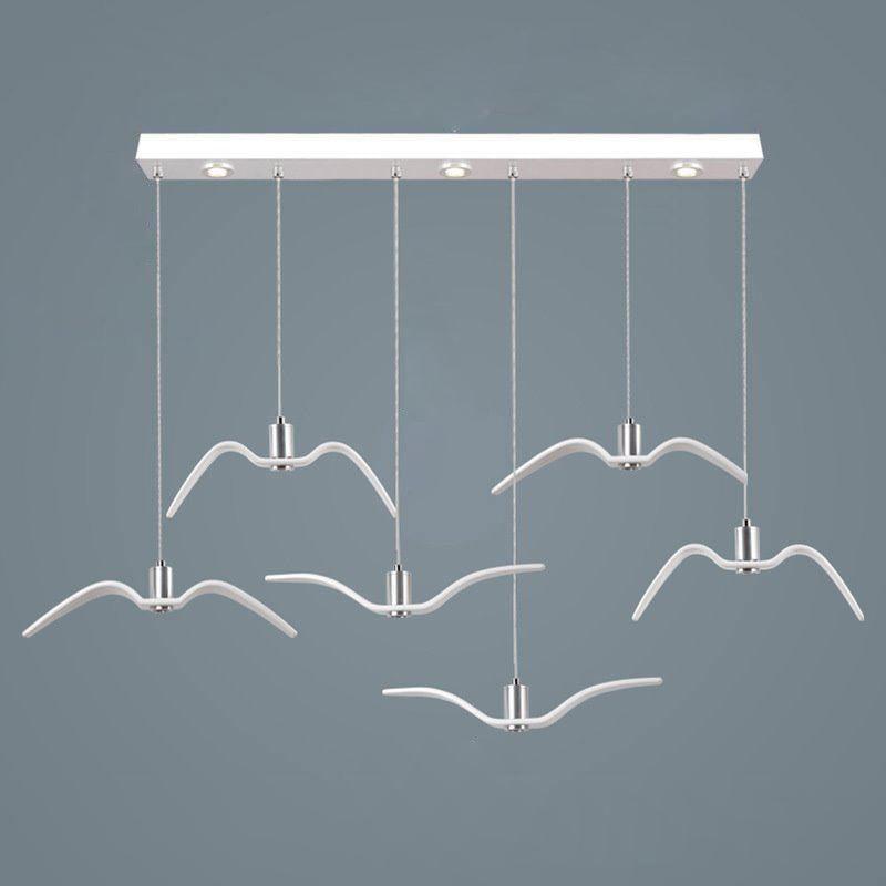 Aviara LED Pendant Light – Modern Aluminum Bird-Inspired Ceiling Lamp