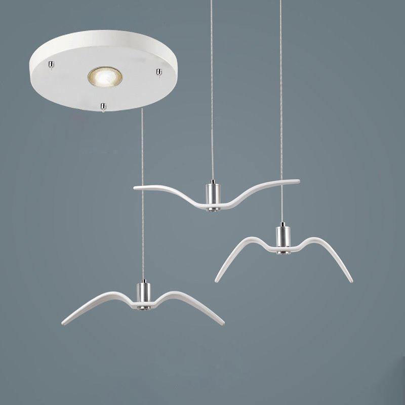 Aviara LED Pendant Light – Modern Aluminum Bird-Inspired Ceiling Lamp