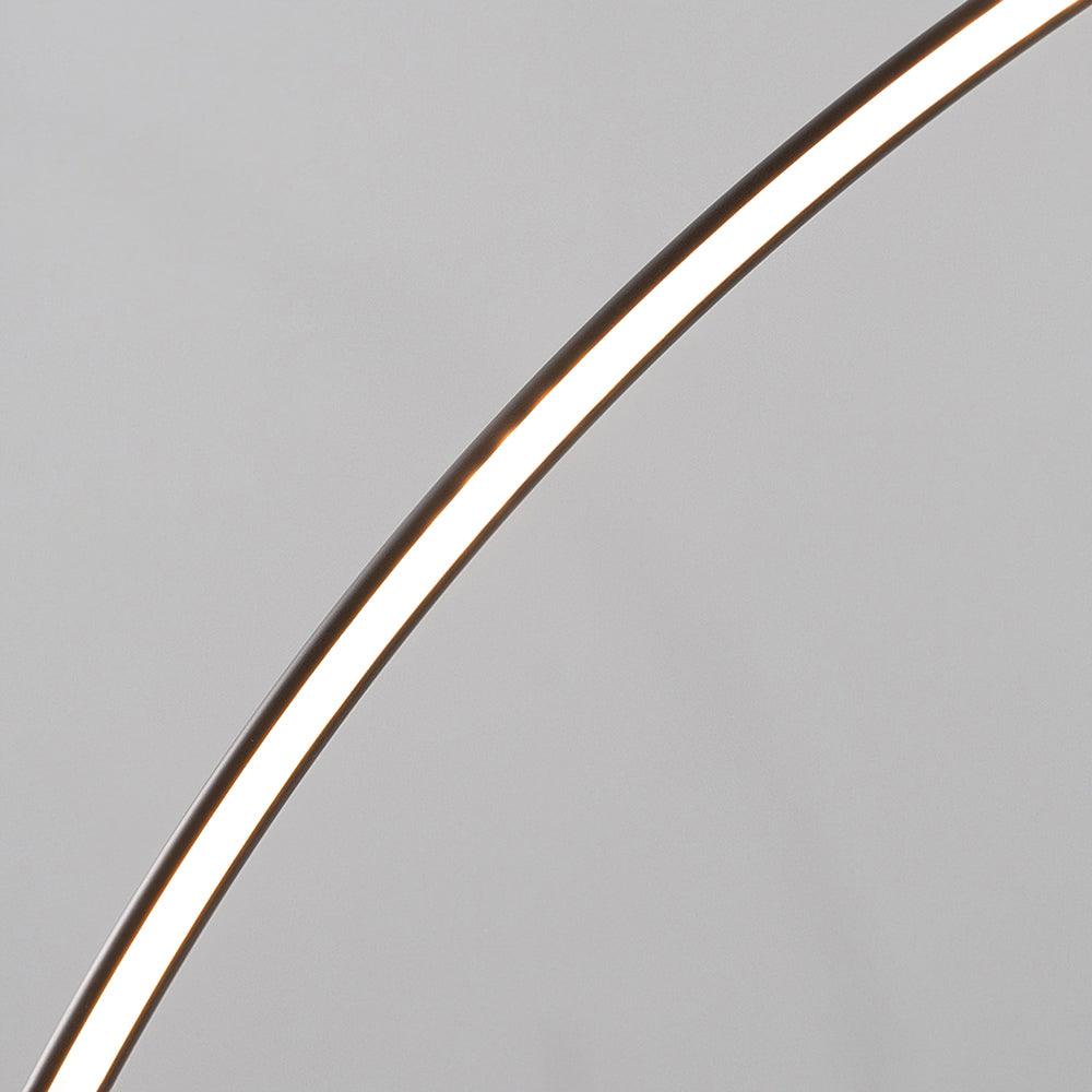 Nightfall Circle LED Pendant Light – Modern Black Metal Hanging Lamp