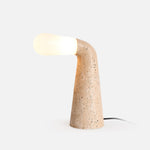 Nilo Travertine Table Lamp – Sculptural Stone Accent Light
