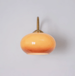 Nilo Wall Sconce in Amber Glass and Brass for Modern Interiors