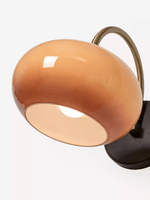 Nilo Wall Sconce in Amber Glass and Brass for Modern Interiors