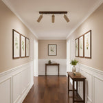 Nimbus Ceiling Spotlight in Walnut and Travertine
