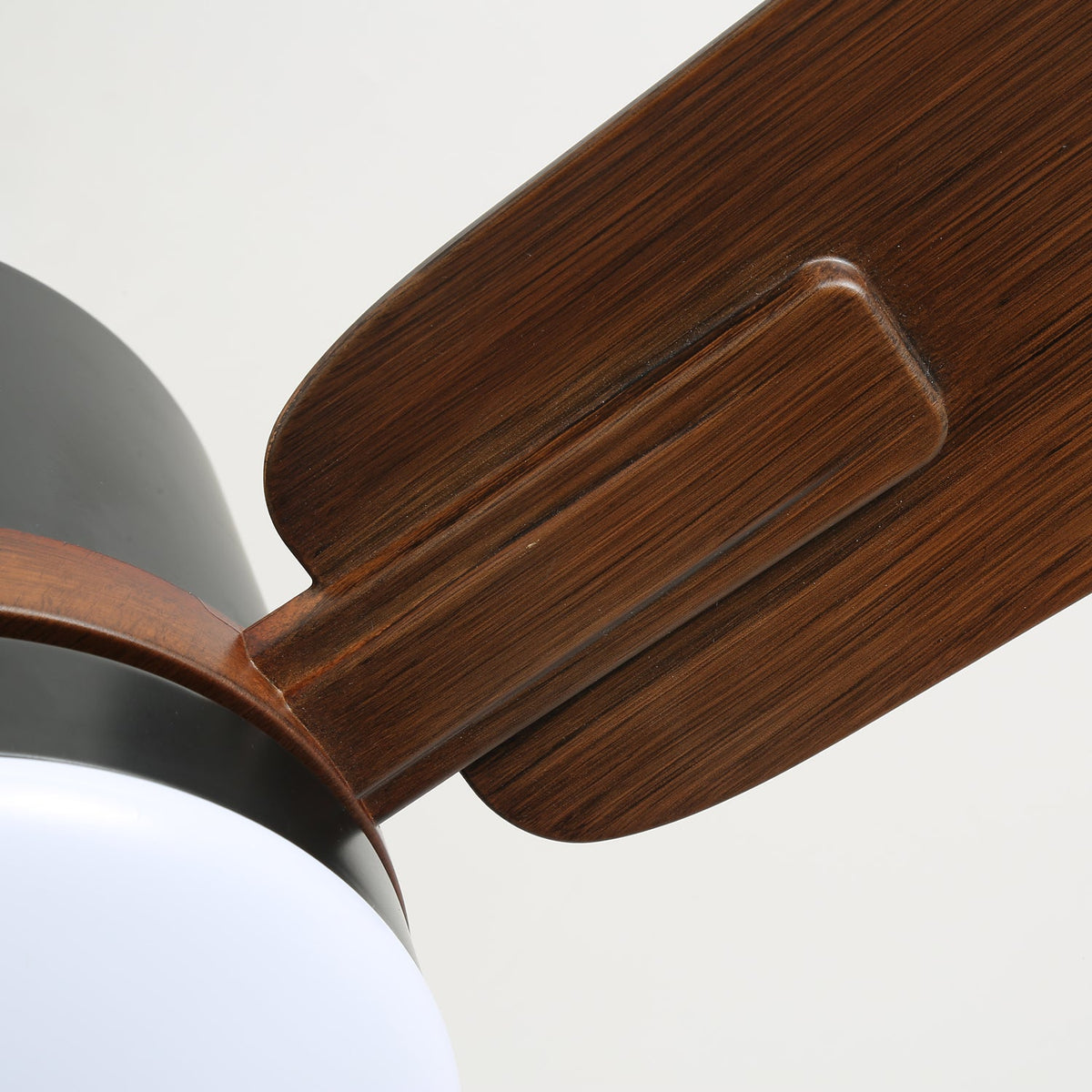 Nimora Ceiling Fan Light with LED and Remote – Modern Walnut Finish