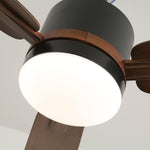 Nimora Ceiling Fan Light with LED and Remote – Modern Walnut Finish