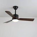 Nimora Ceiling Fan Light with LED and Remote – Modern Walnut Finish