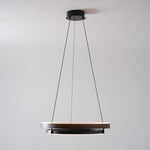 Haloa Modern Wood and Metal LED Pendant Light for Dining and Living Spaces