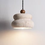 Nivora Travertine Pendant Light – Sculptural Stone Hanging Lamp for Modern Interiors