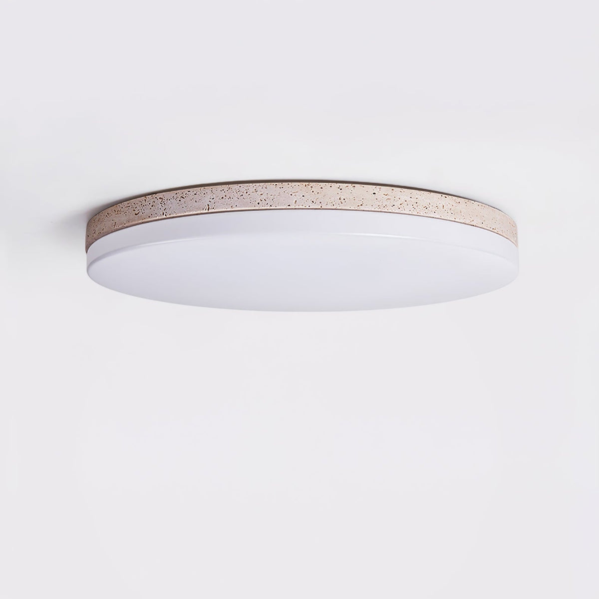 Noa Travertine Ceiling Light – Modern Natural Stone Flush Mount for Bedroom & Living Room