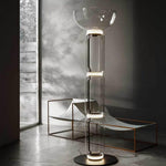 Bamboo Glass Floor Lamp