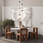 Modular Glass LED Pendant Light with Cylinder, Cone & Bowl Shades