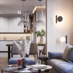 Modular Glass LED Pendant Light with Cylinder, Cone & Bowl Shades