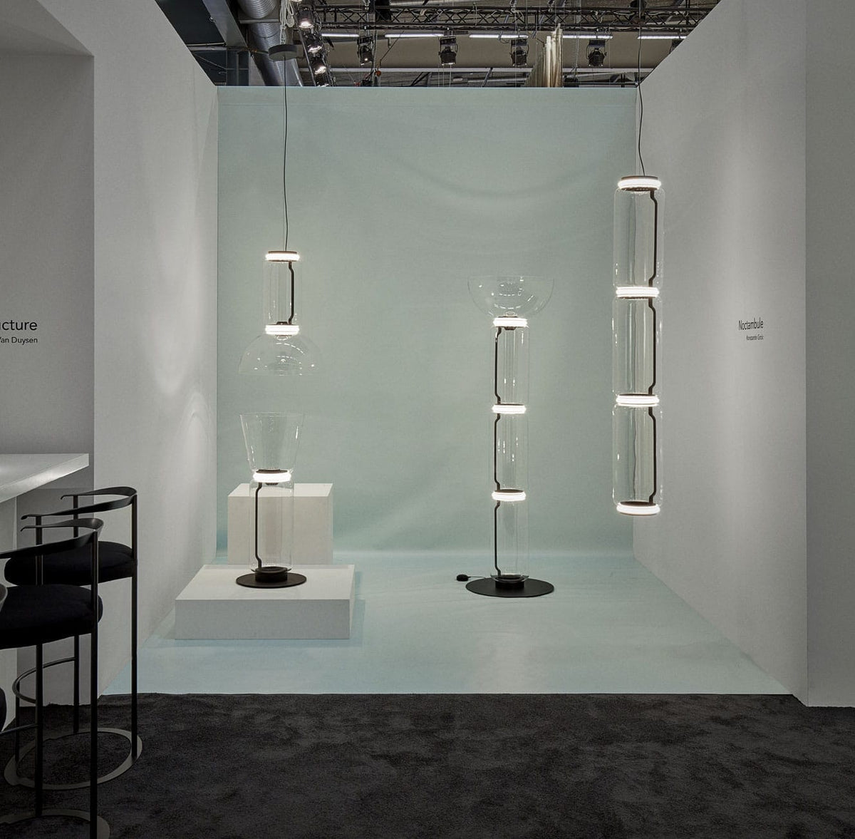 Modular Glass LED Pendant Light with Cylinder, Cone & Bowl Shades